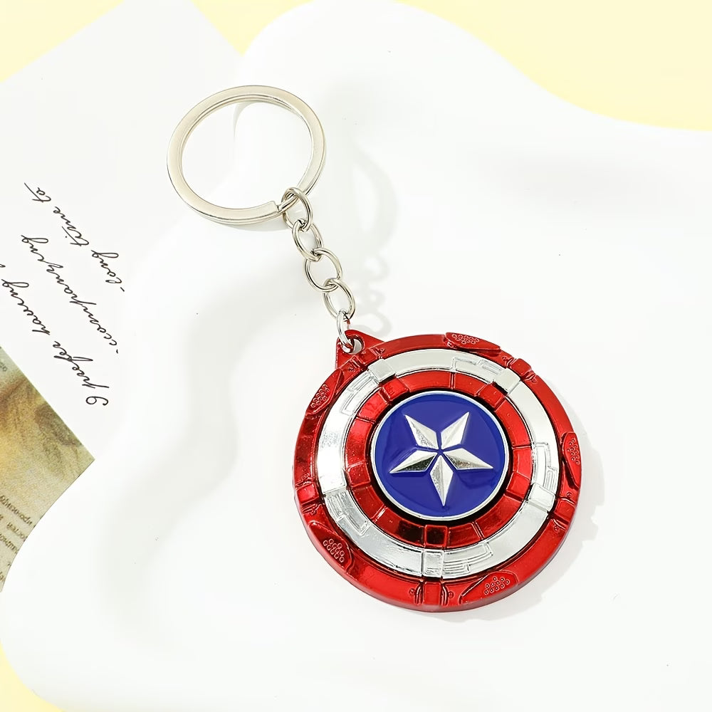 Captain America Shield Spinner Keychain