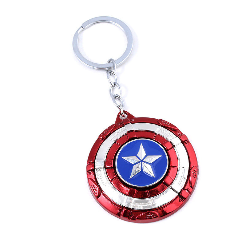Captain America Shield Spinner Keychain