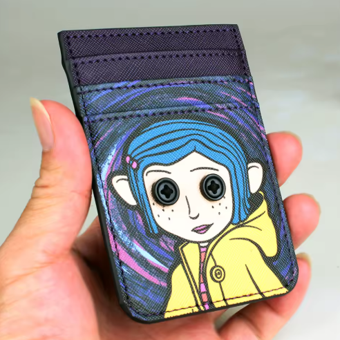 Coraline Button-Eye Card Holder